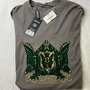 ⭐️Gianni Marcelo Exclusive NWT(135$) long sleeve tee. Felt eagles/crest SZ XL
